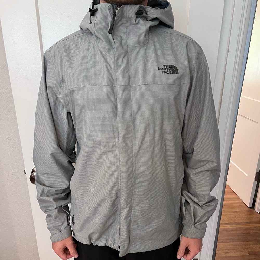 The North Face men’s rain jacket. Size M.